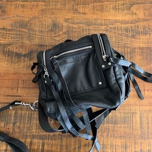 Mcq Black Convertible Loveless Box Backpack